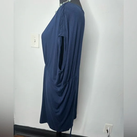 Soprano Elegant Navy Blue Women's Dress - Picture 4 of 5